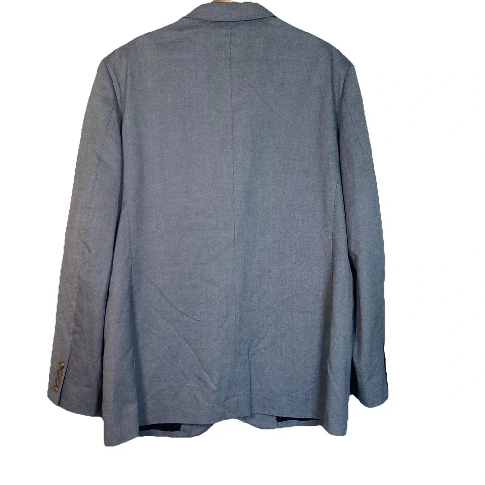 J‎ Crew Ludlow Cotton Sport Coat Blazer 44R Mens Gray Two Button Suit Jacket